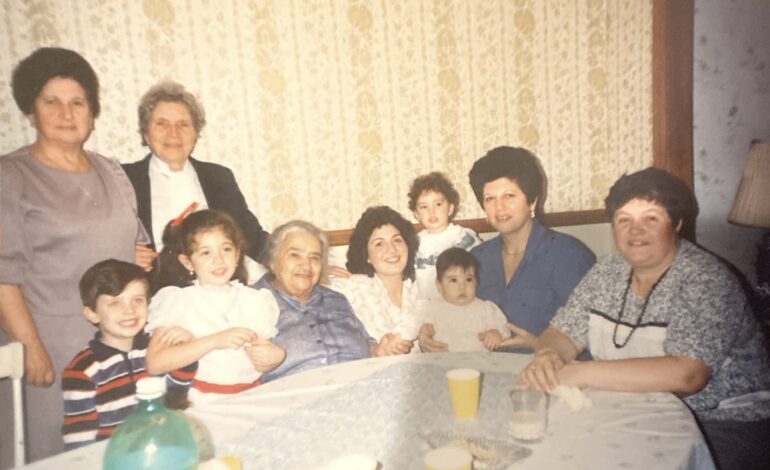 Family Picture around table